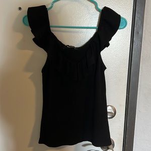 3 for $28! Ribbed tank with ruffle details